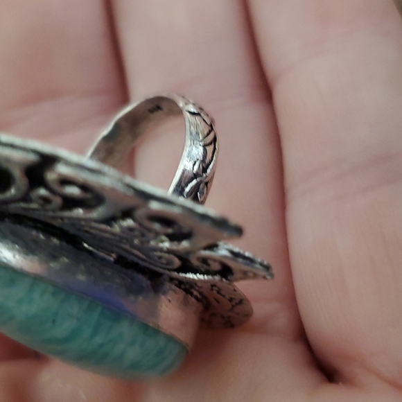 New Amazonite 925 Silver Ring. - Picture 14 of 16